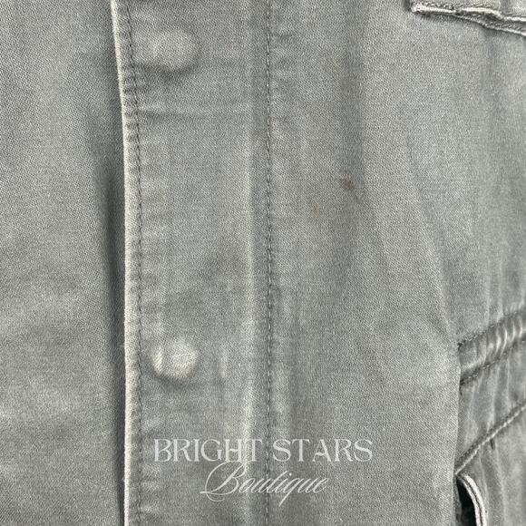 Rare Vintage Floral Embroidered Back Green Utility Jacket ASO Lorelai Gilmore - Picture 7 of 7